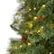 10ft. Pre-Lit White Mountain Pine & Pinecones Artificial Christmas Tree with Clear LED Lights